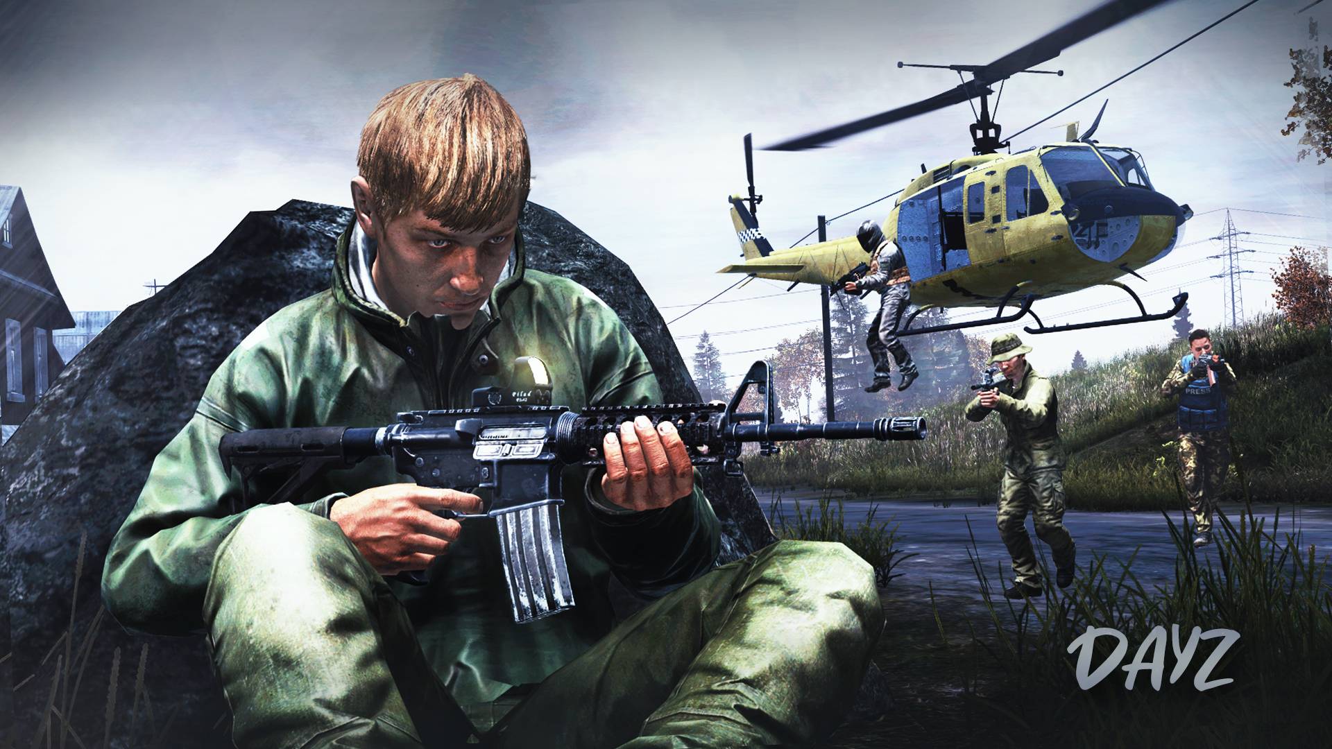 БОЙ ПРОТИВ КЛАНА НА ВЕРТОЛЁТЕ — DAYZ смотреть онлайн
