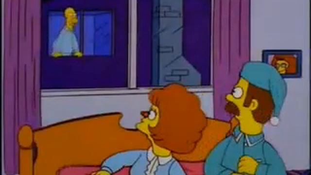 Homero simpson gritando a los Flanders смотреть онлайн