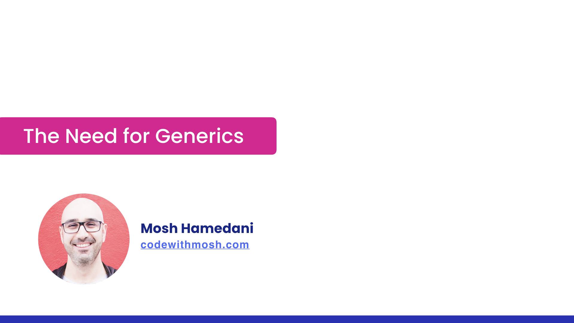 16- The Need for Generics смотреть онлайн