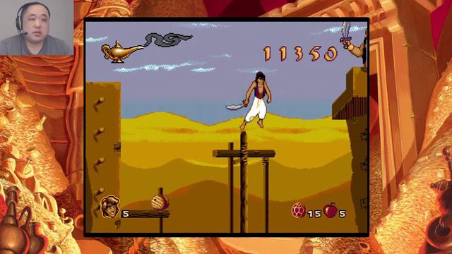Disney Classic Games: Aladdin and The Lion King Part 1. Thief on the run. (Normal New Game Blind) смотреть онлайн