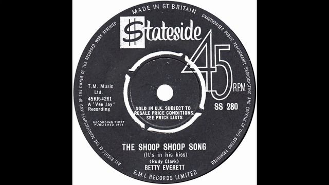 Betty Everett – “The Shoop Shoop Song” (UK Stateside) 1964 смотреть онлайн
