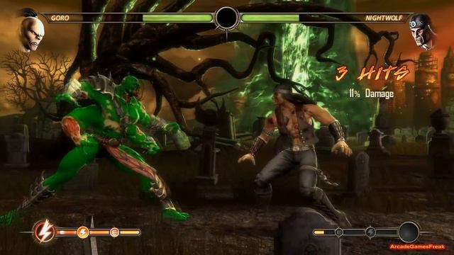 Mortal Kombat Komplete Edition - The Hulk Costume Skin Mod arcade Ladder Gameplay Playthrough смотреть онлайн