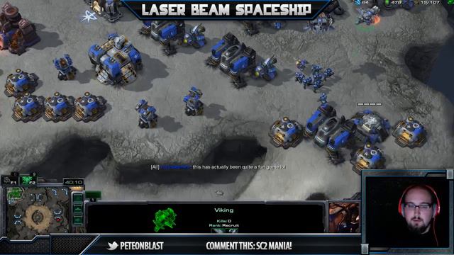 StarCraft 2 - 1v1 Gameplay Commentary - Terran vs Protoss - Battlecruisers & Marines! смотреть онлайн