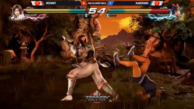 Tekken 7 - Tokio Masters: Recruit (Asuka) vs Kagemaru (Josie) смотреть онлайн