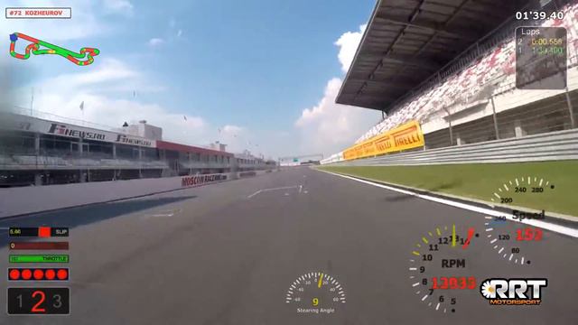 #72 Kozheurov 1:39.30 Moscow Raceway with OnBoard data / Кожеуров МРВ смотреть онлайн