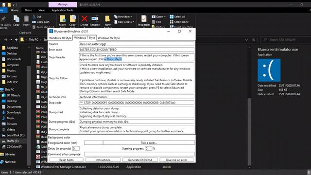 Custom BSOD Demonstration смотреть онлайн