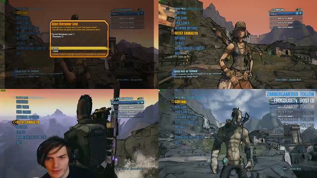 Borderlands 2 PC: 4 Player Splitscreen смотреть онлайн