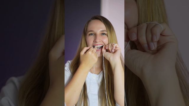  Как пользоваться зубной нитью смотреть онлайн
