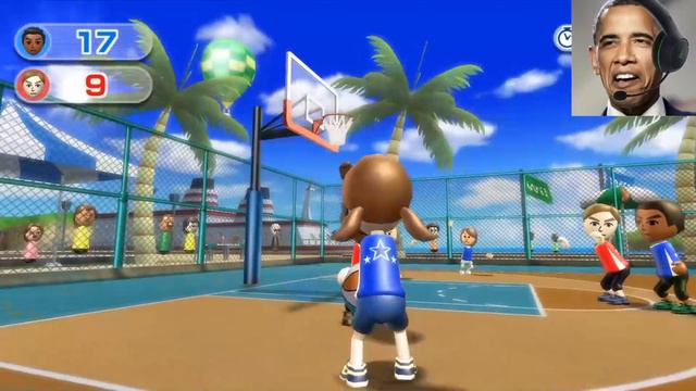 US Presidents Play Wii Sports Resort Basketball 1-3 смотреть онлайн