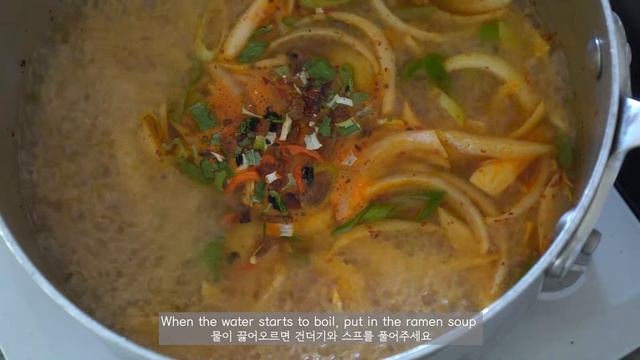 Korean Seafood Ramen, Korean Noodles,Ramen de mariscos, 해물라면,シーフードラーメン смотреть онлайн
