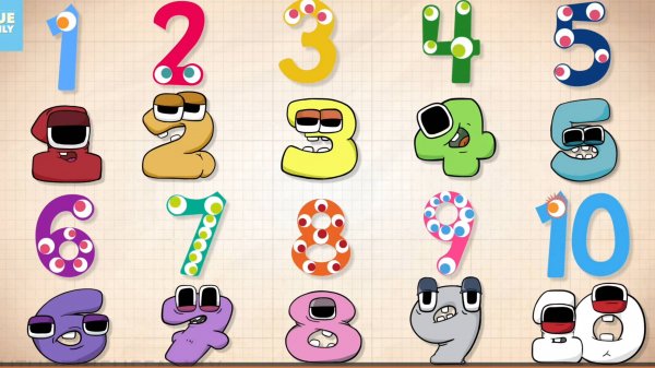 ЦИФРЫ 1 2 3 4 5 6 7 8 9 10