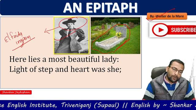 An epitaph | class 12th English 100marks poetry section | Walter de la Mare | By Shankar Jaykishan смотреть онлайн
