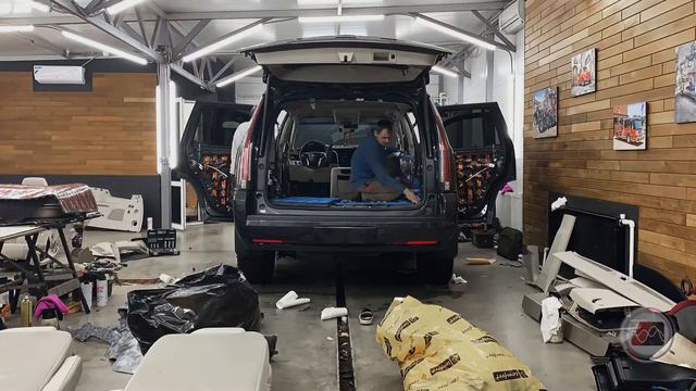 Cadillac Escalade комплексная шумоизоляция (Time Laps) смотреть онлайн