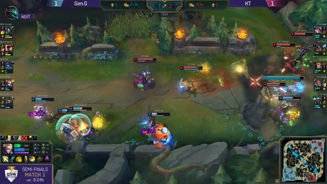[2018 LoL KeSPA Cup] KT vs Gen.G - 2Round Ro4 Group A Game 3 смотреть онлайн