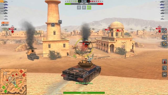 Nhánh tăng hạng nặng AMX 50 B | World Of Tanks Blitz смотреть онлайн