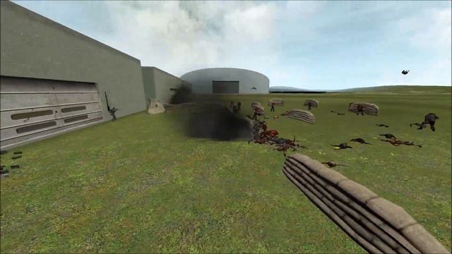 Military VS Zombies Base Defense NPC Fight Garry's Mod смотреть онлайн