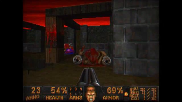 Doom - Plutonia 2, PCem, Pentium 133, CRT shaders. смотреть онлайн