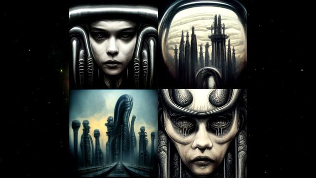 H.R.Giger World part 1 generated by Midjourney (music by Sergey Zaslavets) смотреть онлайн