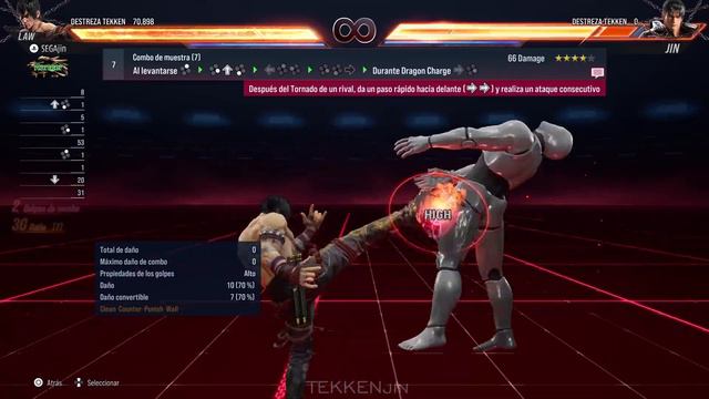 TEKKEN 8 - 🐉 MARSHALL LAW combos de muestra (PlayStation 5) смотреть онлайн