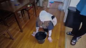 wedgie girl in home wash