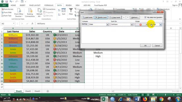 الفيديو التاسع ترتيب البياناتSorting Data смотреть онлайн