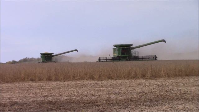 Harvesting 200 Acres Of Soybeans In 2 Hours смотреть онлайн