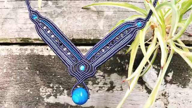 Macrame by Afeng： 2021-12｜Macrame Tutorial｜Macrame Necklace｜编绳｜DIY｜ смотреть онлайн
