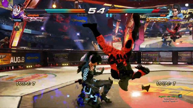 TEKKEN 7 Kunimitsu vs Hwoarang смотреть онлайн