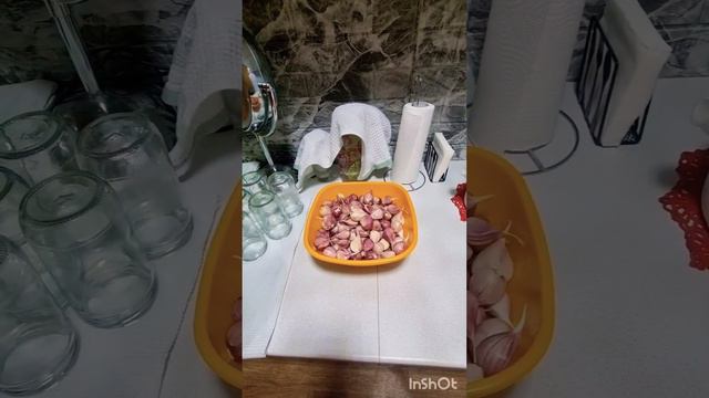 Рецепт маринования нашего чеснока на зиму #маринованныйчеснок #рецептчеснока #дача #чеснок