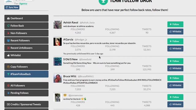 Who Unfollowed Me Site - Team Follow Back смотреть онлайн
