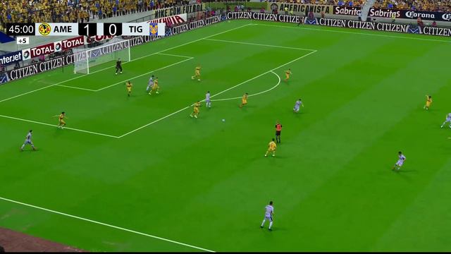Club América vs Tigres Liga MX Clausura 23/24 Partido Completo - Simulación Videojuego PES 2021 смотреть онлайн