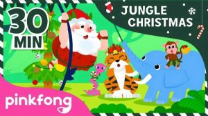 Jungle Bells and more | +Compilation | Christmas Songs | Best Carols | Pinkfong Songs for Children
