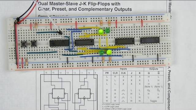 Master-slave JK flip-flop смотреть онлайн
