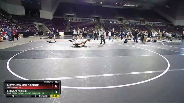 182 Lbs Round 1 - Logan Noble, Pine Creek Eagles Wrestling Club Vs Matthew Holdredge, Colorado 18f смотреть онлайн