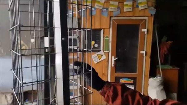 Столб из габиона