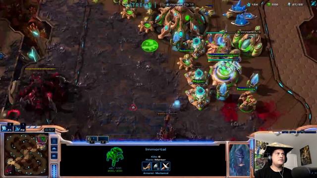 StarCraft 2 Protoss vs Zerg good vibes смотреть онлайн