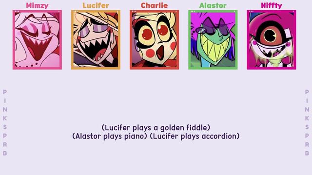 Hazbin Hotel (Lucifer & Alastor) Hell's Greatest Dad [Color Coded Lyrics] смотреть онлайн