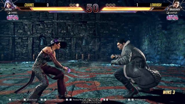 T8 🔥 Chanel (#4 Ranked Zafina) Vs LowHigh (#2 Ranked Dragunov) 🔥 Tekken 8 High Level Gameplay