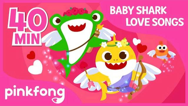 Valentine Sharks and more | +Compilation | Baby Shark Love Songs | Pinkfong Songs for Children смотреть онлайн