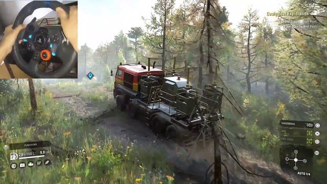 Snowrunner Geological Exploration West point #snowrunner #got stuck in the mud смотреть онлайн