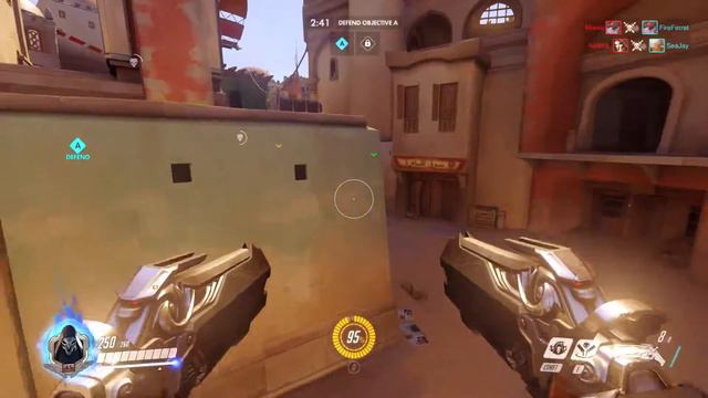 Reaper Defense on Anubis | Overwatch смотреть онлайн