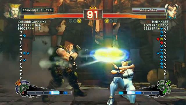 PSN EU Ultra Street Fighter IV: xX BubbleGunnerXx (Guile) vs Hellinho85 (Chun-Li) смотреть онлайн