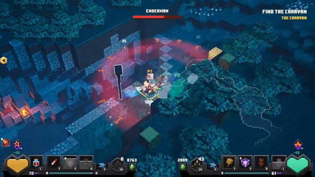 #8 MINECRAFT DUNGEONS HERO EDITION麥塊地下城 ADVENTURE MODE 雙人大刀冒險模式 CAEEPER WOODS смотреть онлайн