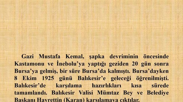 Atatürk'ün Yurt Gezilerinde Önemli Bir Durak Balıkesir-ÖmerGemici -06022021 смотреть онлайн