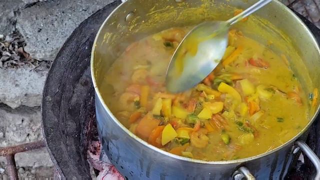 COCONUT CURRY SHRIMP W SWEET FRY POTATO N PLANTAIN THE BEST WAY TO COOK YOUR SHRIMP LEAKING RECIPE смотреть онлайн