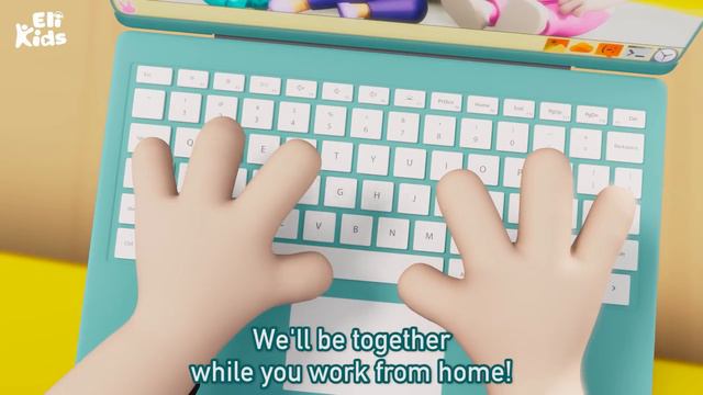 When Dad Works From Home | Fun With Dad | Eli Kids Songs & Nursery Rhymes смотреть онлайн