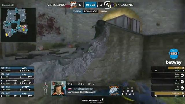 Virtus.pro vs SK. NEO anti eco 4k Cbble. ESG Tour Mykonos 2017 смотреть онлайн
