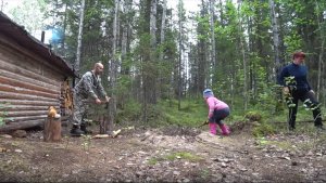 В ИЗБУ на Открытие ОХОТЫ(2023г).Тихая охота с СЕМЬЁЙ