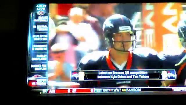 Kyle Orton vs Tim Tebow смотреть онлайн