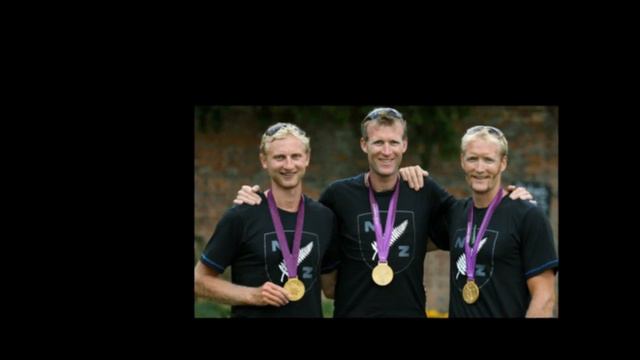 Gold medal-winning rowers Eric Murray, Hamish Bond and Mahe Drysdale Rowing смотреть онлайн